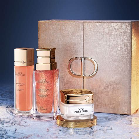 3 Dior Prestige skincare products in a set .